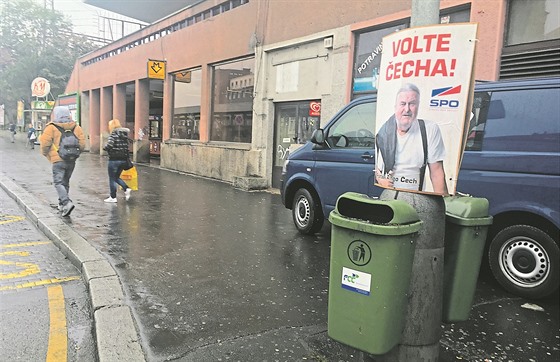 Volební reklama Frantika echa na Smíchov