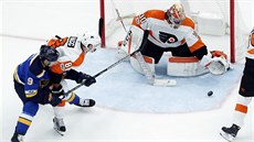 Michal Neuvirth v dresu Philadelphie. 