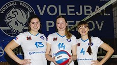 Tři zámořské posily Přerova, zleva Kanaďanka Gauthierová a Američanky... Tři zámořské posily Přerova, zleva Kanaďanka Gauthierová a Američanky...