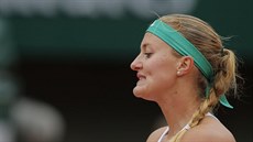 Kristina Mladenovicová během čtvrtfinále Roland Garros. Kristina Mladenovicová během čtvrtfinále Roland Garros.