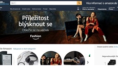 Úvodní obrazovka stránky Amazon.de v češtině. Úvodní obrazovka stránky Amazon.de v češtině.