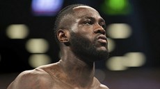 Deontay Wilder po obhajobě boxerského titulu mistra světa organizace WBC. Deontay Wilder po obhajobě boxerského titulu mistra světa organizace WBC.