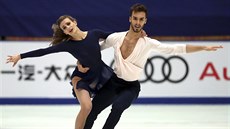 Francouzští krasobruslaři Gabriella Papadakisová a Guillaume Cizeron na Grand... Francouzští krasobruslaři Gabriella Papadakisová a Guillaume Cizeron na Grand...