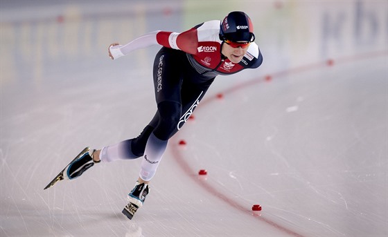 Martina Sáblíková na ptikilometrovém okruhu ve Stavangeru