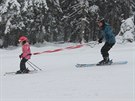 V Krkonoch na ern hoe se letos na podzim poprv lyuje (17.11.2017).