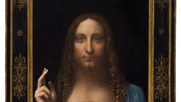 Obraz Leonarda Da Vinciho pojmenovanho Salvator Mundi (Spasitel svta) se vydrail za 450,3 milionu dolar (v pepotu asi 9,8 miliardy korun).