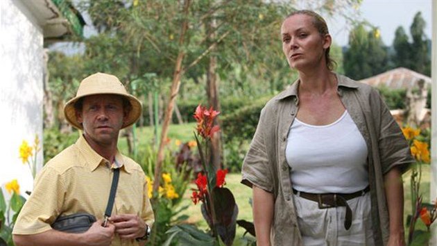 Jaroslav Šmíd při natáčení filmu Doktor od jezera hrochů