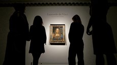 Obraz Leonarda Da Vinciho pojmenovaného Salvator Mundi (Spasitel svta) se...