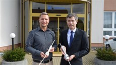 Projektant David Sitte a Milan Sekerka z firmy Beznoska. (19.11.2017) Projektant David Sitte a Milan Sekerka z firmy Beznoska. (19.11.2017)