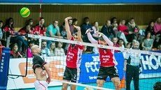 Momentka z odvety 3. předkola volejbalové Ligy mistrů České Budějovice... Momentka z odvety 3. předkola volejbalové Ligy mistrů České Budějovice...