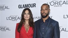 Ashley Grahamová a Justin Ervin na Glamour Women of the Year Awards (New York,...