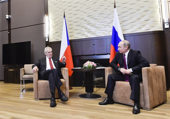 Milo Zeman se v úterý seel s Vladimirem Putinem (21. listopadu 2017)
