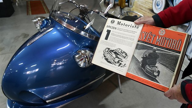 Nvtvnci muzea historickch vozidel Old Timer v Kopivnici na Novojinsku mohou nyn vidt esk sktr Hausman z roku 1947.