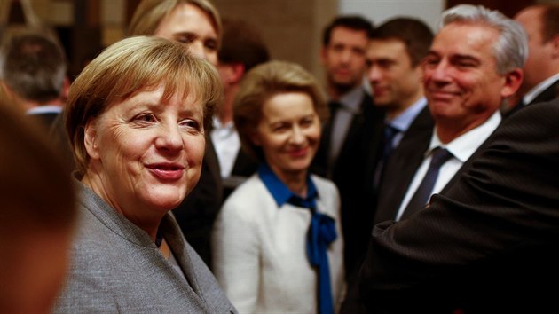 Nmeck kanclka Angela Merkelov.
