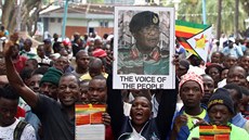 Obyvatelé Harare demonstrují za odvolání Roberta Mugabeho (21. listopadu 2017)