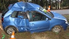 Při nehodě u Blažejova na Jindřichohradecku se zranili čtyři lidé. Jednu ženu... Při nehodě u Blažejova na Jindřichohradecku se zranili čtyři lidé. Jednu ženu...