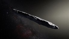 Rekonstrukce možné podoby planetky 1I/2017 U1 (‘Oumuamua) na základě údajů... Rekonstrukce možné podoby planetky 1I/2017 U1 (‘Oumuamua) na základě údajů...