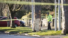 Policie pracuje na míst nehody v anglickém mst Leeds, pi které zemelo pt...