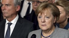 Německá kancléřka Angela Merkelová komentuje neúspěch jednání o nové vládě.... Německá kancléřka Angela Merkelová komentuje neúspěch jednání o nové vládě....