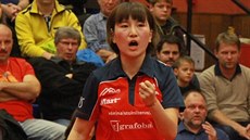 Čínská stolní tenista Guo Lin Čínská stolní tenista Guo Lin