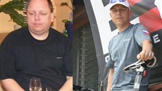 Na levé fotografii mete vidt Michala v dob ped hubnutím. Pravá fotografie...