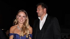 David Lee a Caroline Wozniacká na svatbě Sereny Williamsové a Alexise Ohaniana David Lee a Caroline Wozniacká na svatbě Sereny Williamsové a Alexise Ohaniana