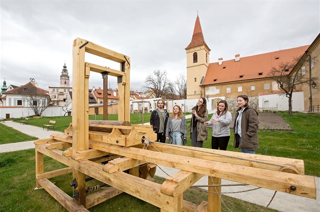 Areál kláter v eském Krumlov.