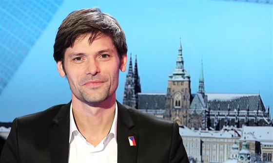 Prezidentský kandidát Marek Hiler v poadu Rozstel. (7. prosince 2017)