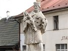 Socha svatho Jana Nepomuckho v Dobv na Rokycansku.