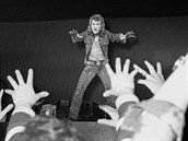 Francouzsk rocker Johnny Hallyday na archivnm snmku