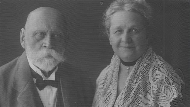 August Zátka s manželkou Janou rozenou Klavíkovou