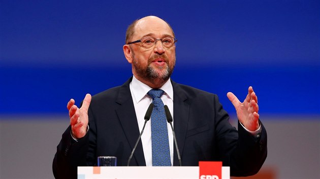 Martin Schulz na konferenci sociálních demokrat (7. prosince 2017)