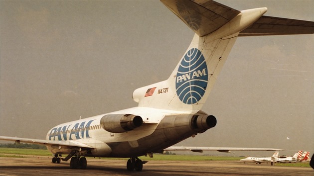 Boeing 727-235 s registrac N4731, kter jako posledn stroj aerolinek Pan Am odltl 1.11.1991 z Prahy.