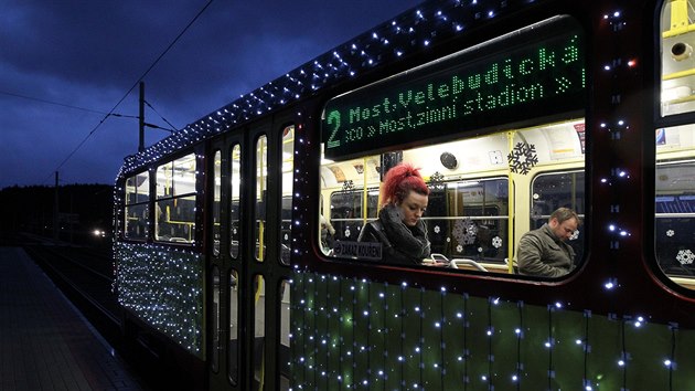Mosteck vnon tramvaj bude jezdit a do 6. ledna.