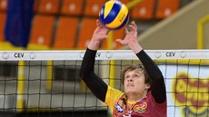 Liberecký volejbalista Jakub Janouch v akci. Liberecký volejbalista Jakub Janouch v akci.