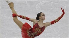 Ruská krasobruslařka Alina Zagitovová předvádí jízdu ve finále Grand Prix v... Ruská krasobruslařka Alina Zagitovová předvádí jízdu ve finále Grand Prix v...