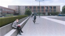 Takto si budoucí podobu domu na náměstí Jana Pernera představují architekti.... Takto si budoucí podobu domu na náměstí Jana Pernera představují architekti....
