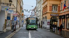 V Krajinské ulici v centru Českých Budějovic jezdí od 1. listopadu midibusy. V Krajinské ulici v centru Českých Budějovic jezdí od 1. listopadu midibusy.
