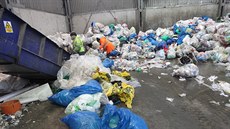 Tídírna odpadu spolenosti ASMJ v Jihlav.