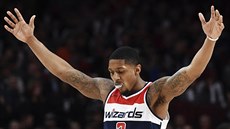 Bradley Beal z Washingtonu se raduje, v Portlandu si osobní rekord posunul na... Bradley Beal z Washingtonu se raduje, v Portlandu si osobní rekord posunul na...