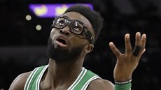 Jaylen Brown z Bostonu během zápasu se San Antoniem. Jaylen Brown z Bostonu během zápasu se San Antoniem.