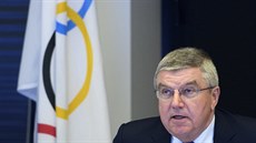 Prezident Mezinárodního olympijského výboru Thomas Bach během zasedání v... Prezident Mezinárodního olympijského výboru Thomas Bach během zasedání v...