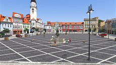 Rekonstrukce Mírového náměstí v Bílině začala už v březnu. Rekonstrukce Mírového náměstí v Bílině začala už v březnu.
