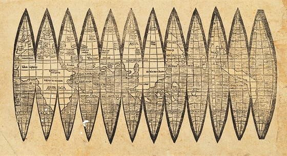 Údajn pravá mapa svta z roku 1507