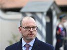 Kandidát na ministra školství Robert Plaga (ANO) po schůzce s prezidentem...