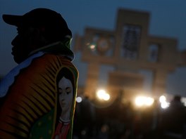 Miliony poutník zamíily k bazilice Panny Marie Guadalupské v mexické...