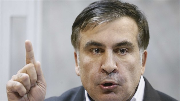 Gruznsk exprezident a odvolan odsk guberntor Michail Saakavili u soudu v Kyjev. (11. prosince 2017)