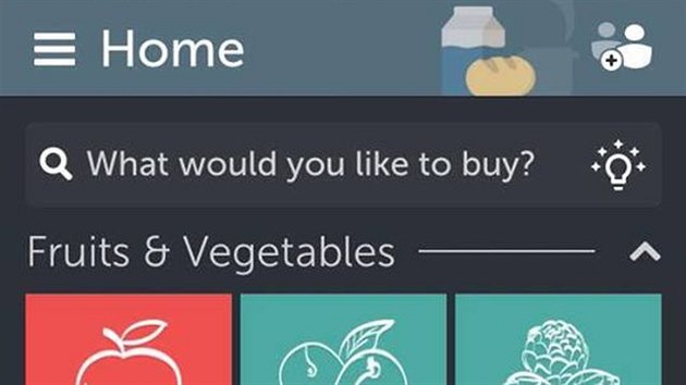Obrzky potravin si lze v tto aplikaci jednodue naklikat a nemuste nic vypisovat (Bring! Shopping List).