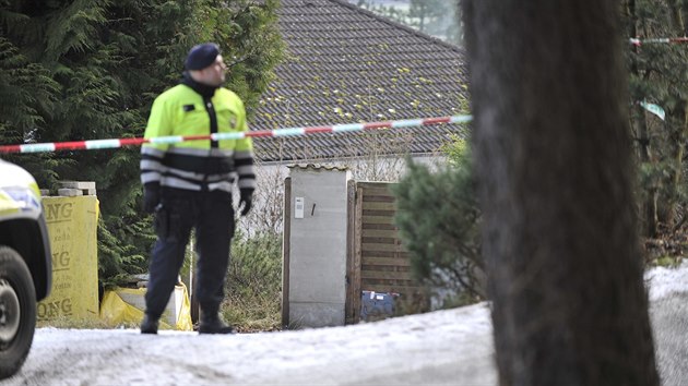 Kriminalist v sobotu ve tokch na Havlkobrodsku prohledvali dm bvalho partnera eny zavradn v Jihlav.