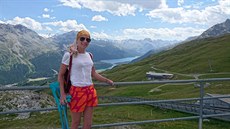 V srpnu na horské túe ve výcarských Alpách